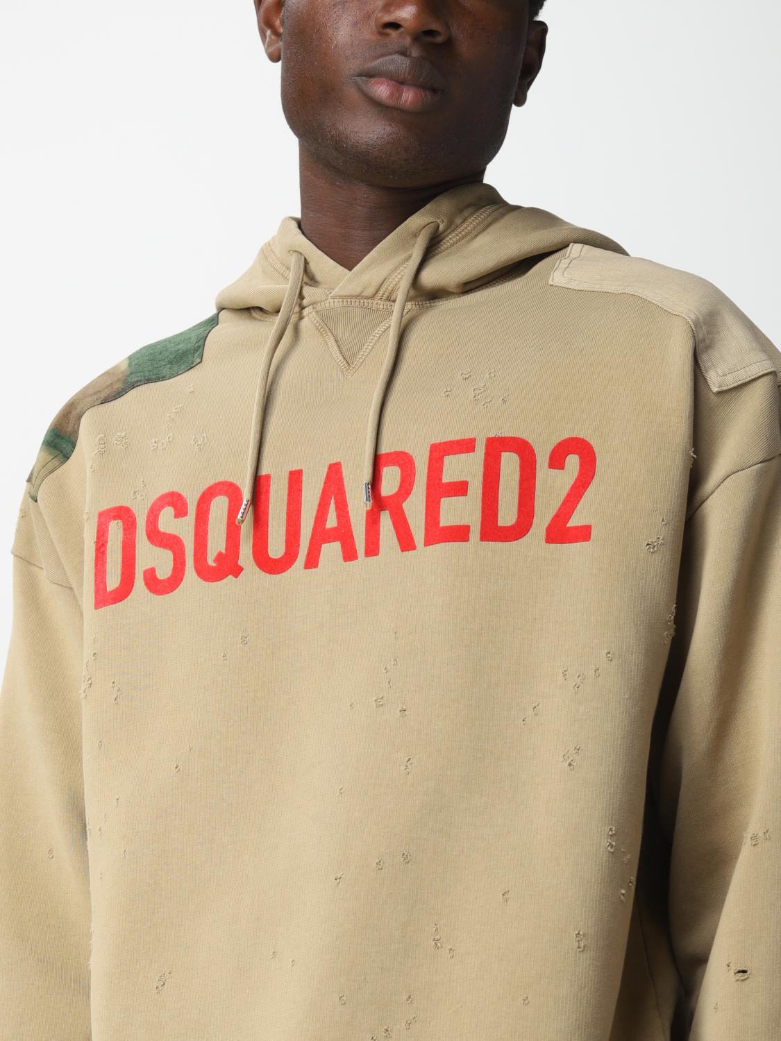 DSQUARED2 SUDADERA: Sudadera hombre Dsquared2, Camello - Img 3