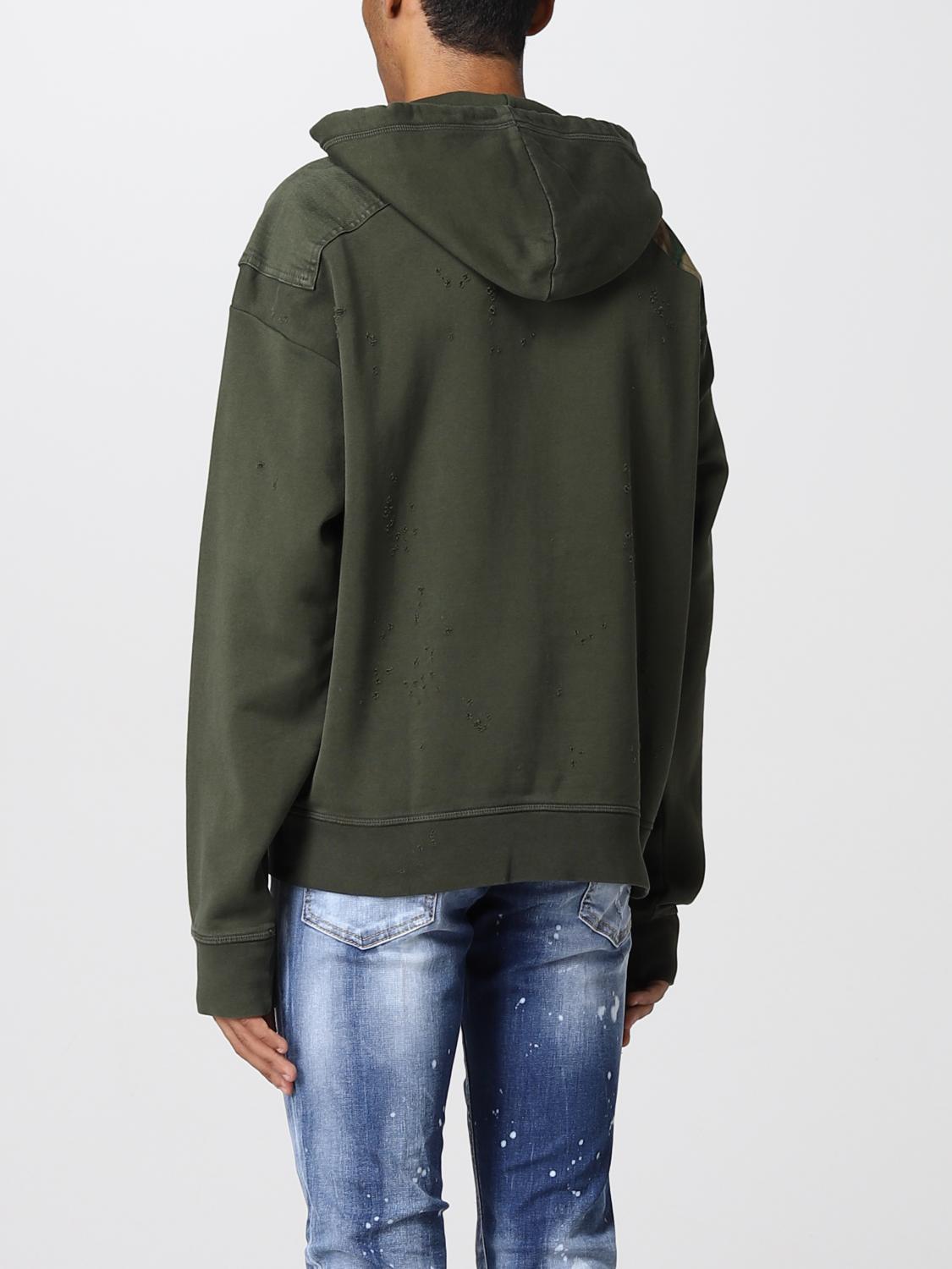 DSQUARED2 SUDADERA: Sudadera hombre Dsquared2, Militar - Img 2