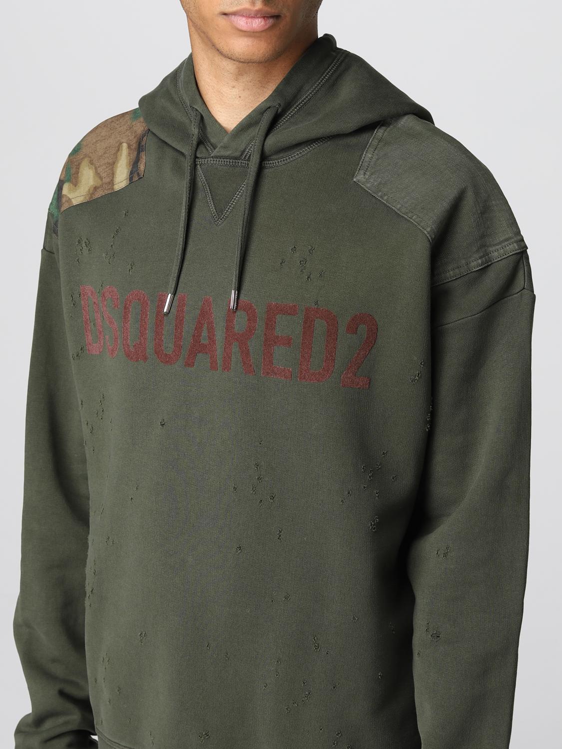 DSQUARED2 SUDADERA: Sudadera hombre Dsquared2, Militar - Img 3