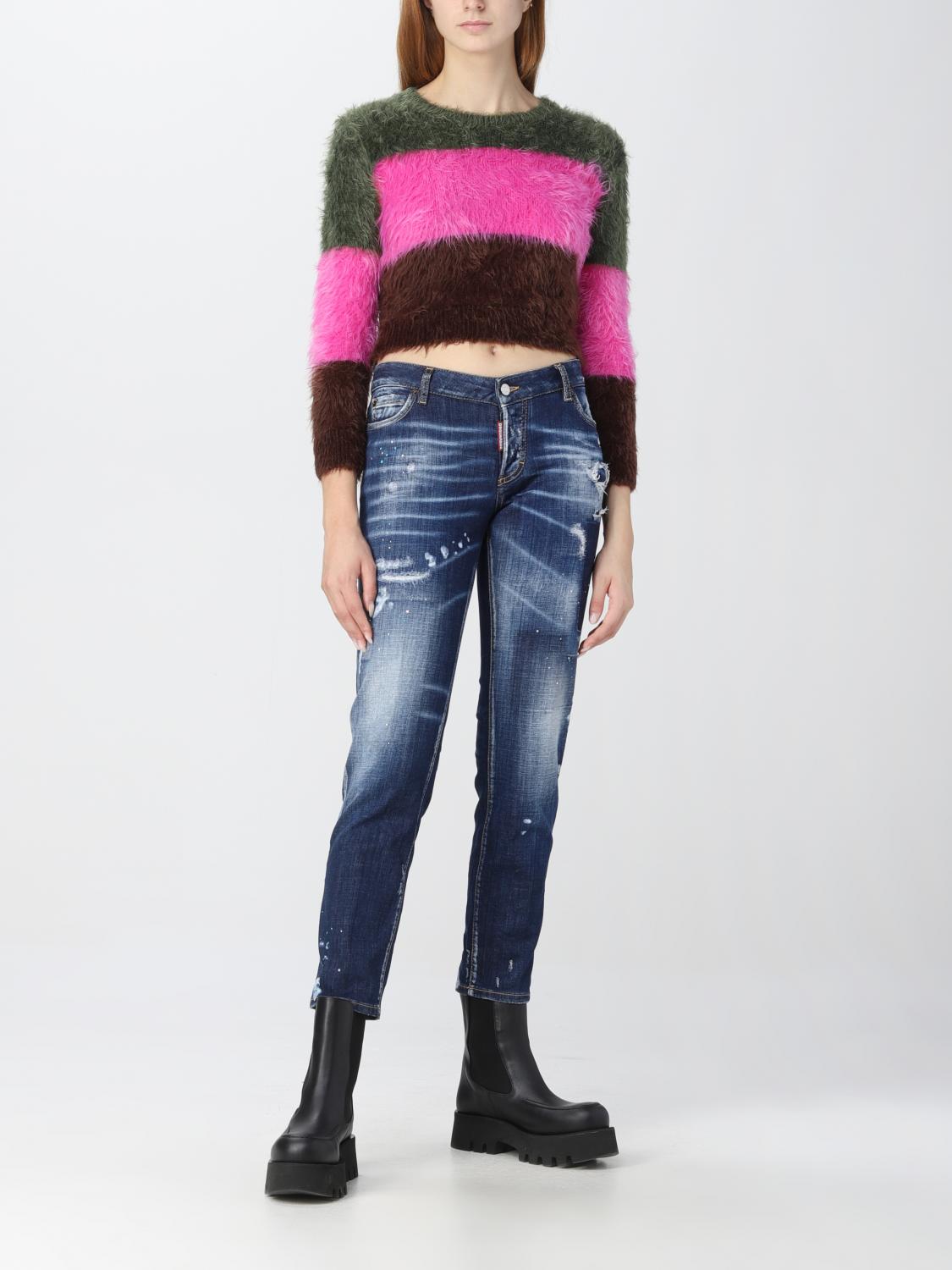 DSQUARED2 PULL: Pull femme Dsquared2, Fuchsia - Img 2