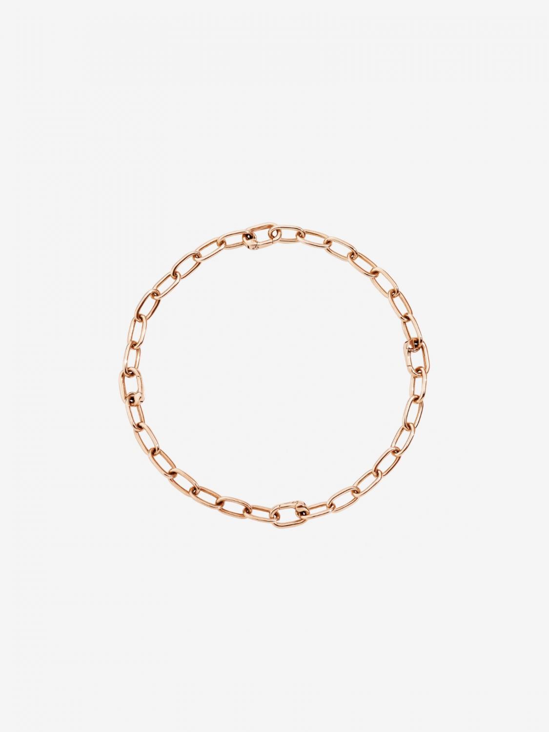 DODO GIOIELLI: Bracciale essentials con 4 maglie apribili in argento dorato., Rosa - Img 1