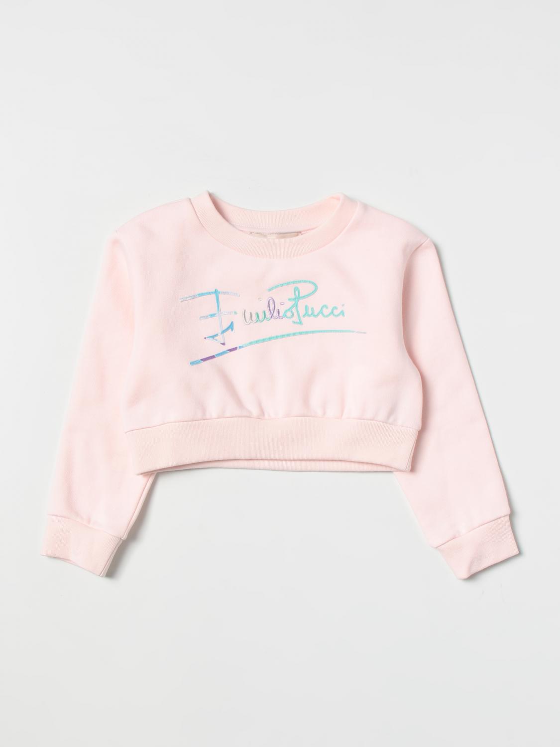 PUCCI PULL: Sweat Pucci avec logo, Rose - Img 1