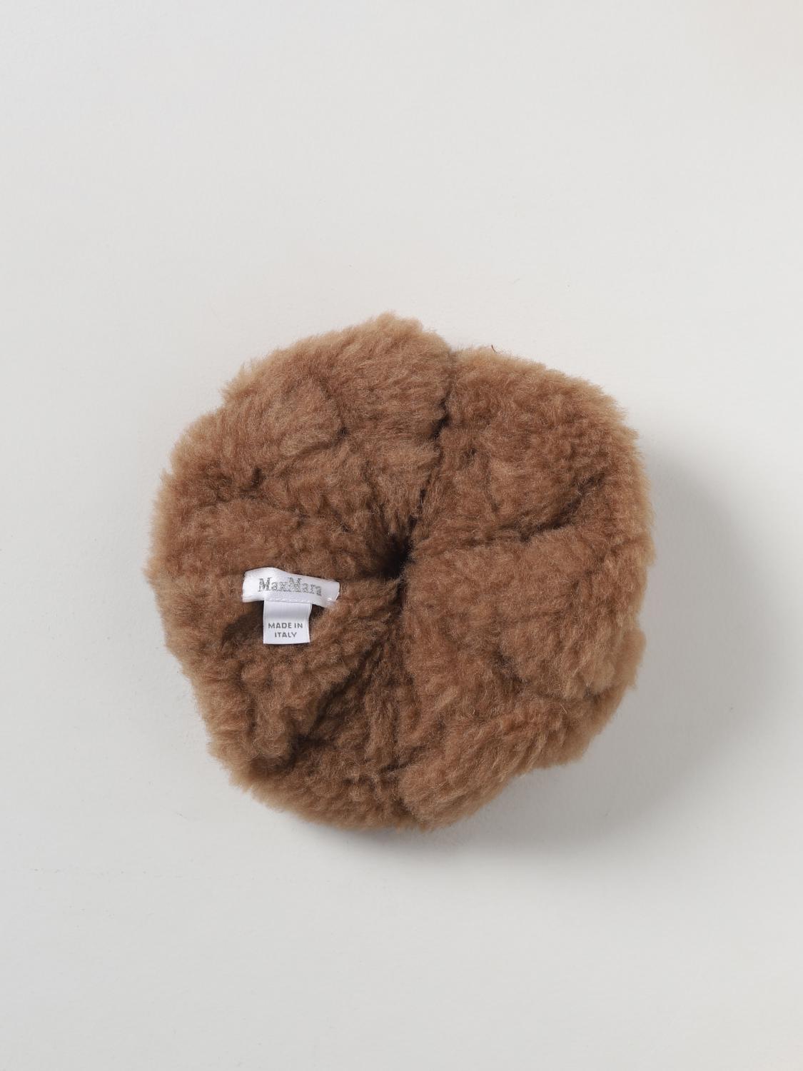 MaxMara Brown Camel  Hair Accessory Camel hair and silk ear muffs in brown - Max Mara | Mytheresa main image 3