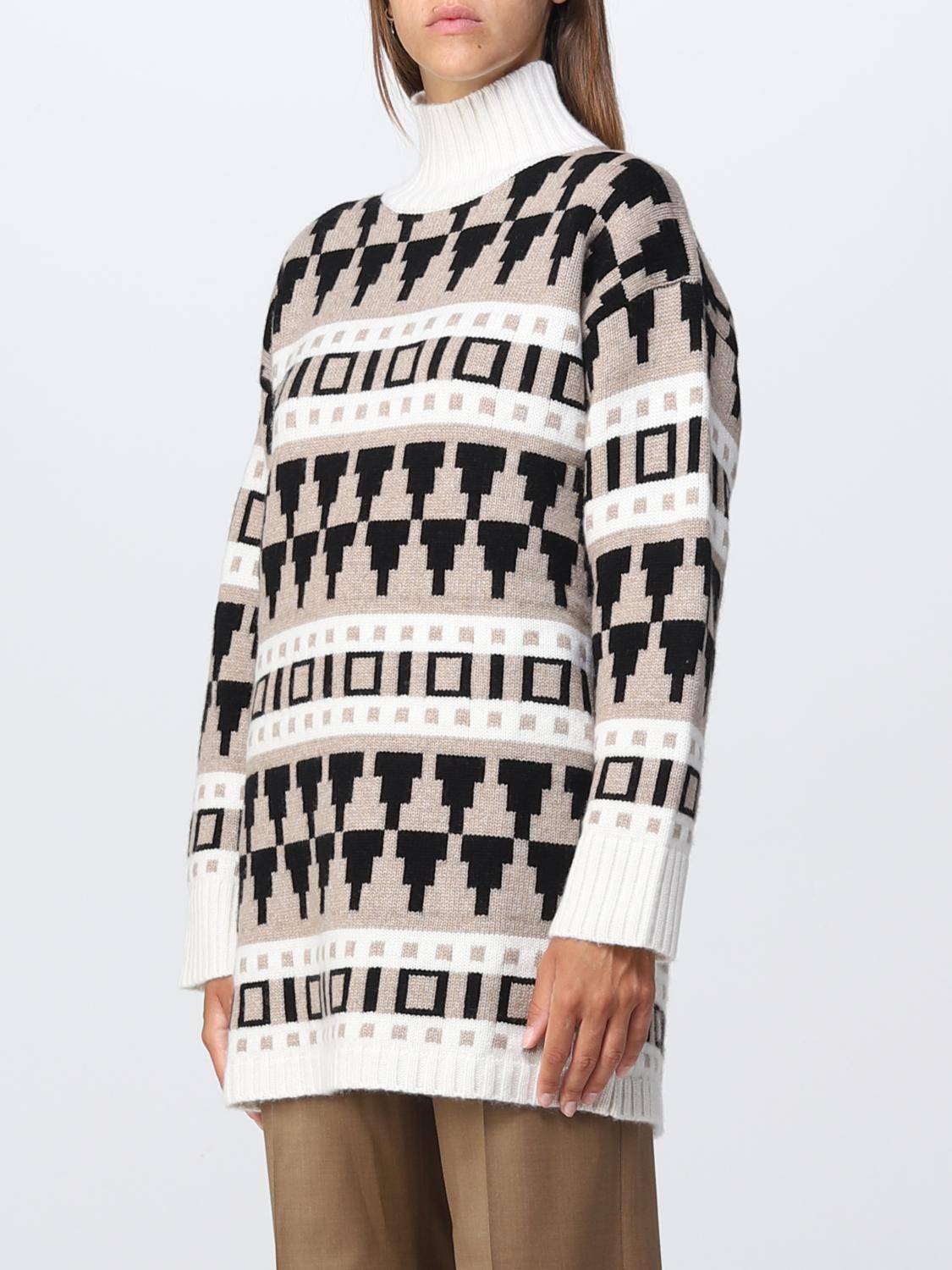 MAX MARA ROBE: Robes femme Max Mara, Ivoir - Img 4