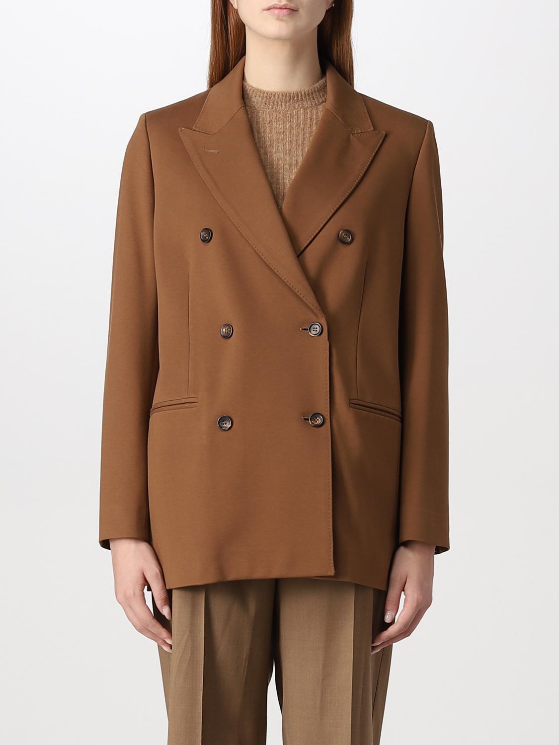 MAX MARA AMERICANA: Americana mujer Max Mara, Cuero - Img 1