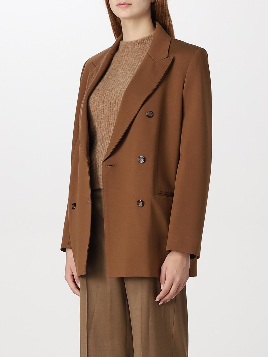 MAX MARA AMERICANA: Americana mujer Max Mara, Cuero - Img 4