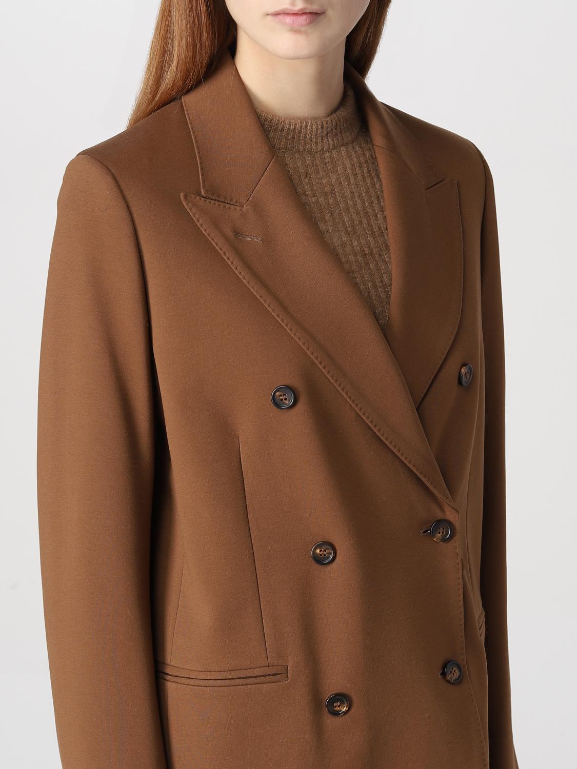 MAX MARA AMERICANA: Americana mujer Max Mara, Cuero - Img 5