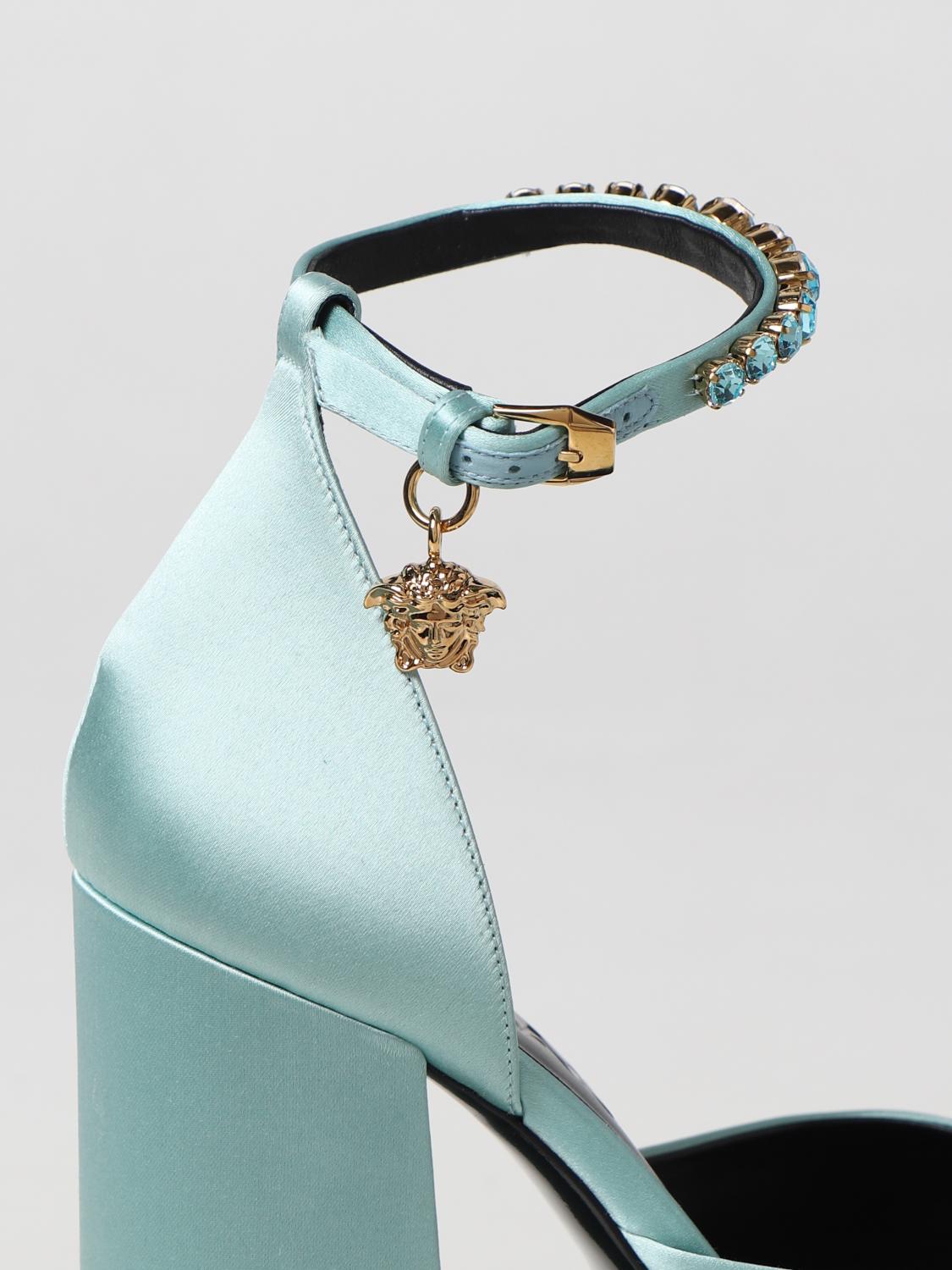 VERSACE ABSATZSCHUHE: Versace Damen Absatzschuhe, Blau - Img 4