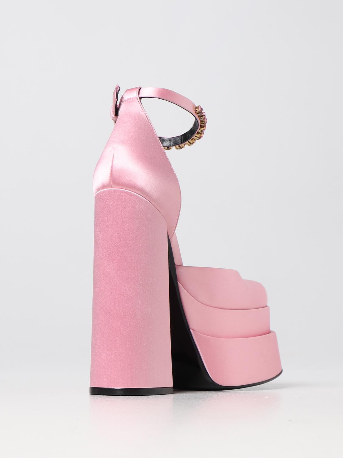 VERSACE ZAPATOS DE TACÓN: Zapatos mujer Versace, Rosa Pálido - Img 3