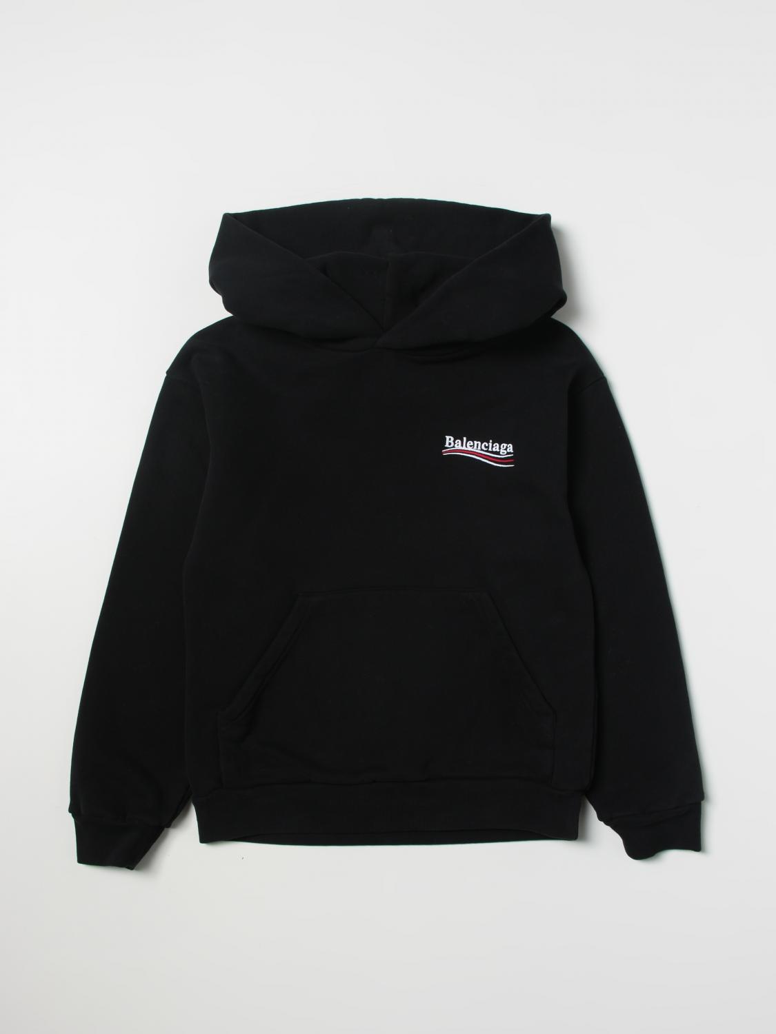 BALENCIAGA: Political Campaign hoodie Black Balenciaga sweater