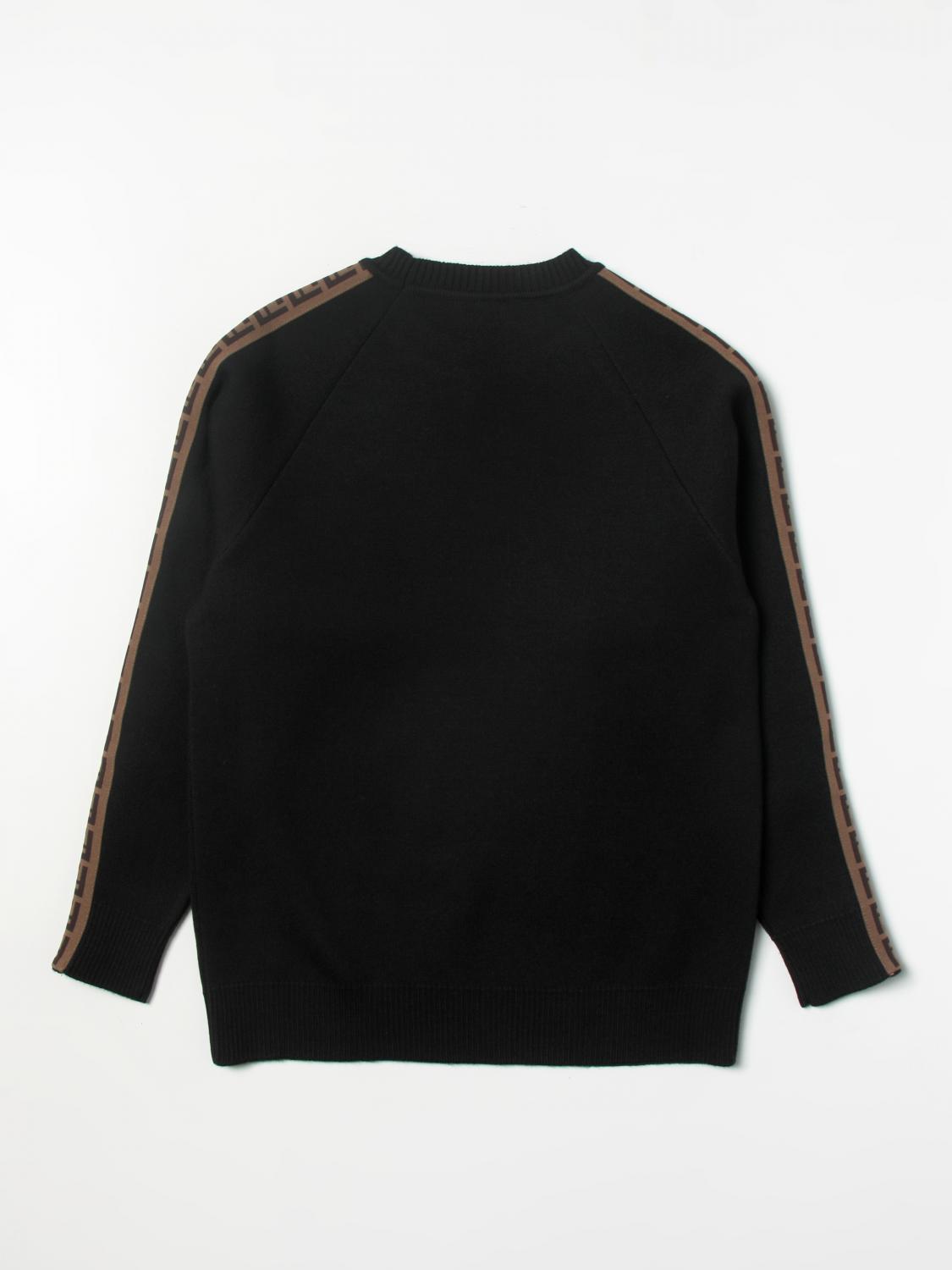 FENDI Sweater kids Kids Black Fendi sweater JUG003A8L9 online at GIGLIO.COM