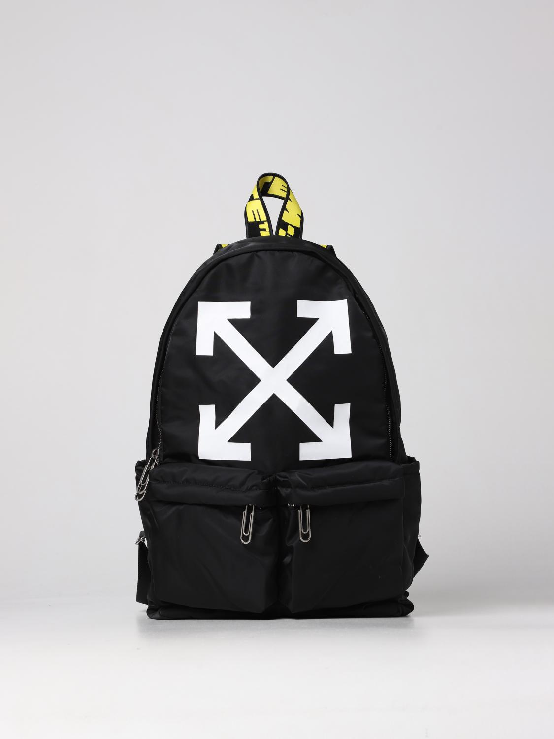 OFF WHITE Bags men Black Off White backpack OMNB003F22FAB003 online at GIGLIO.COM