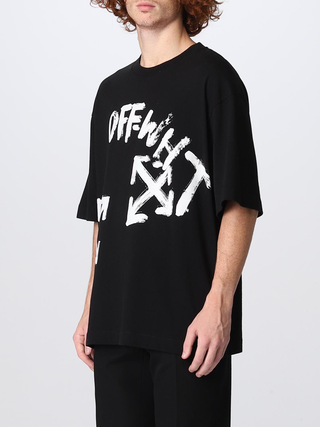 OFF-WHITE: T-shirt men - Black | Off-White t-shirt