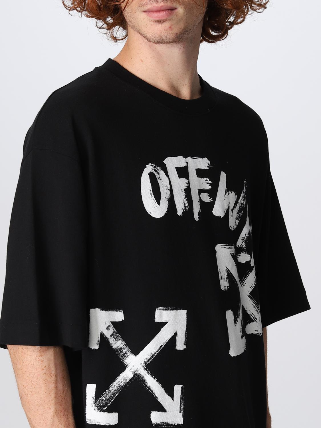 OFF-WHITE: T-shirt men - Black | Off-White t-shirt