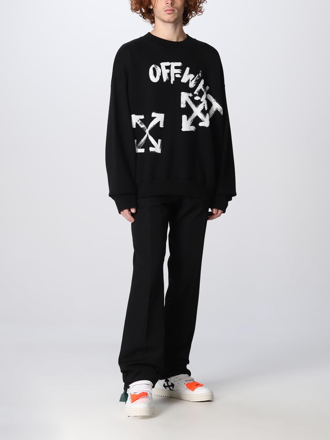 OFF-WHITE FELPA: Felpa Off-White con stampa frecce, Nero - Img 2