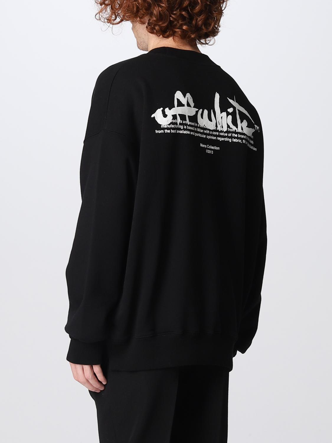 OFF-WHITE FELPA: Felpa Off-White con stampa frecce, Nero - Img 3