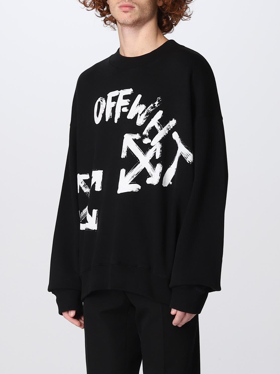 OFF-WHITE FELPA: Felpa Off-White con stampa frecce, Nero - Img 4