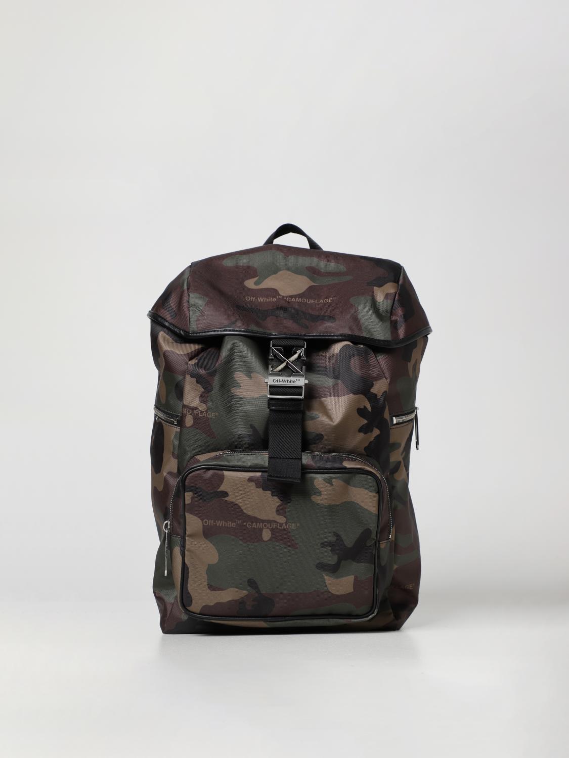 OFF-WHITE ZAINO: Zaino Off-White in nylon camouflage, Fantasia - Img 1