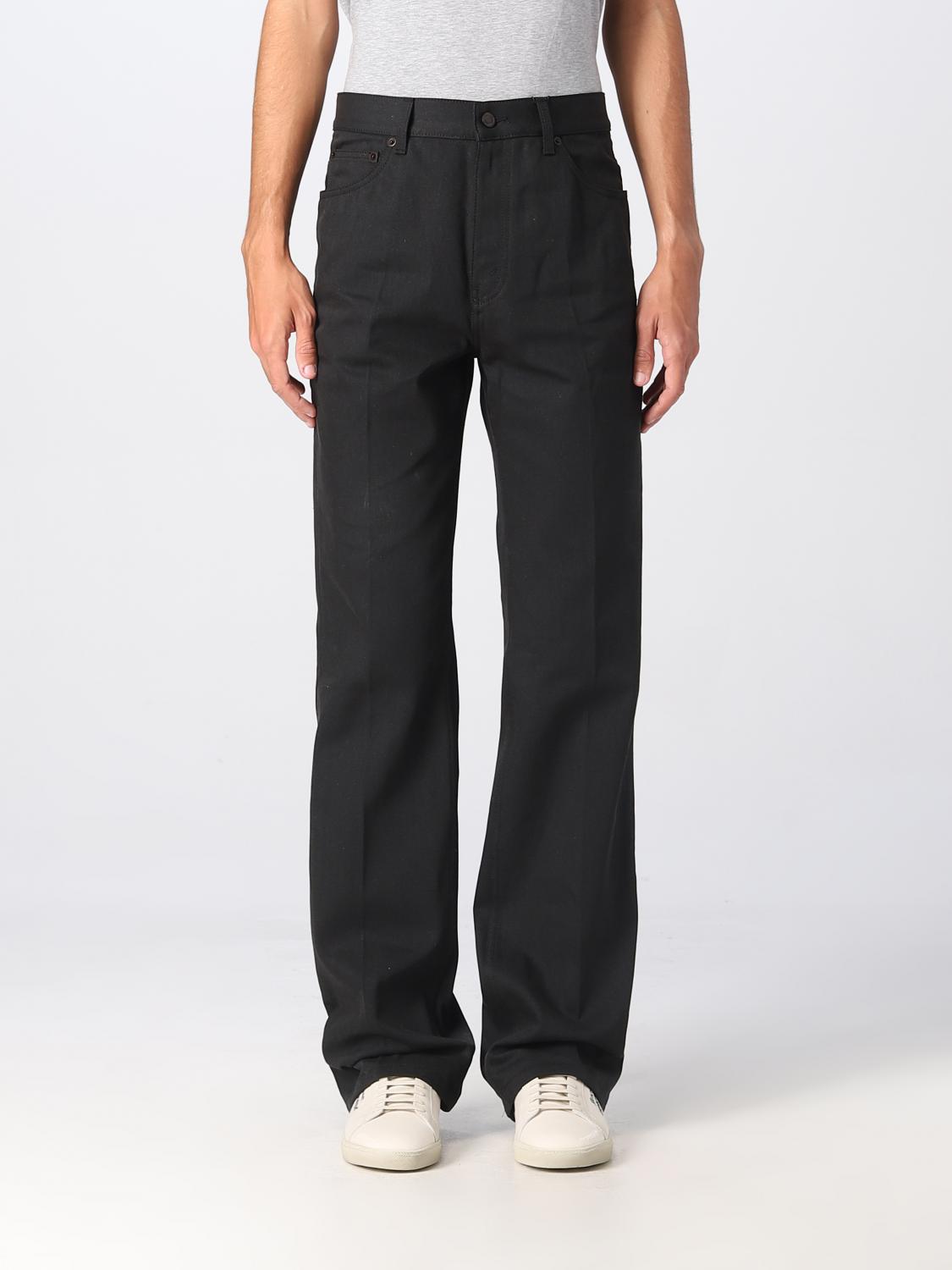 SAINT LAURENT: Jeans men - Black | Saint Laurent jeans 714268Y7E32