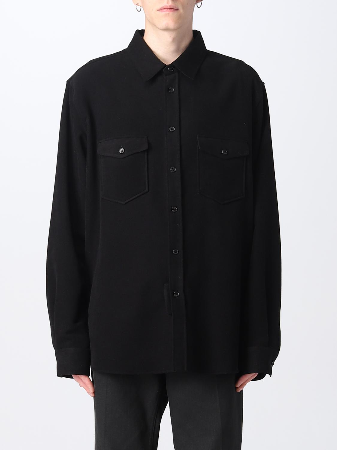 SAINT LAURENT: Shirt men - Black | Saint Laurent shirt 713874Y1F43