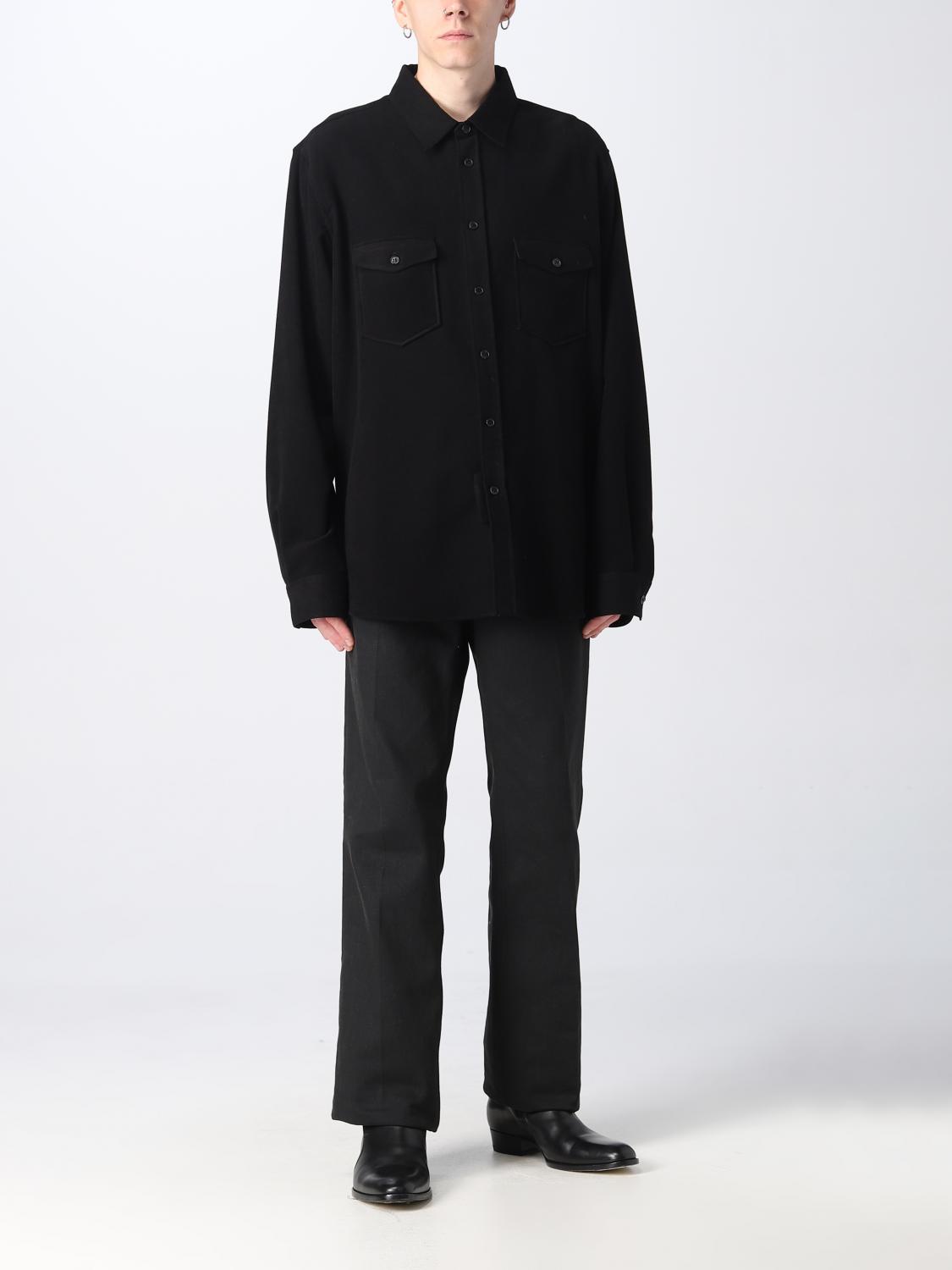 SAINT LAURENT: Shirt men - Black | Saint Laurent shirt 713874Y1F43