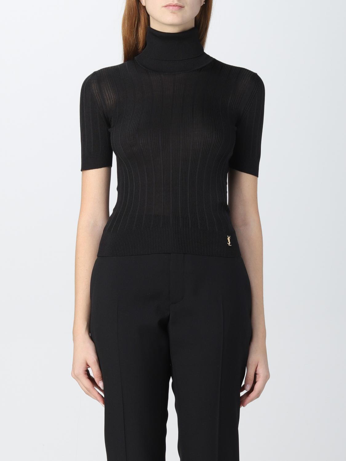 SAINT LAURENT: Jumper women Black Saint Laurent top