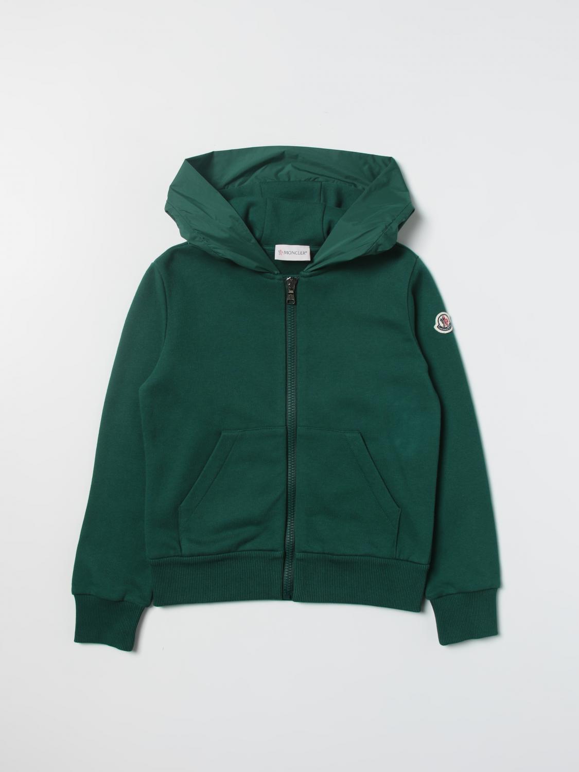 MONCLER JERSEY: Jersey niños Moncler, Verde Botella - Img 1