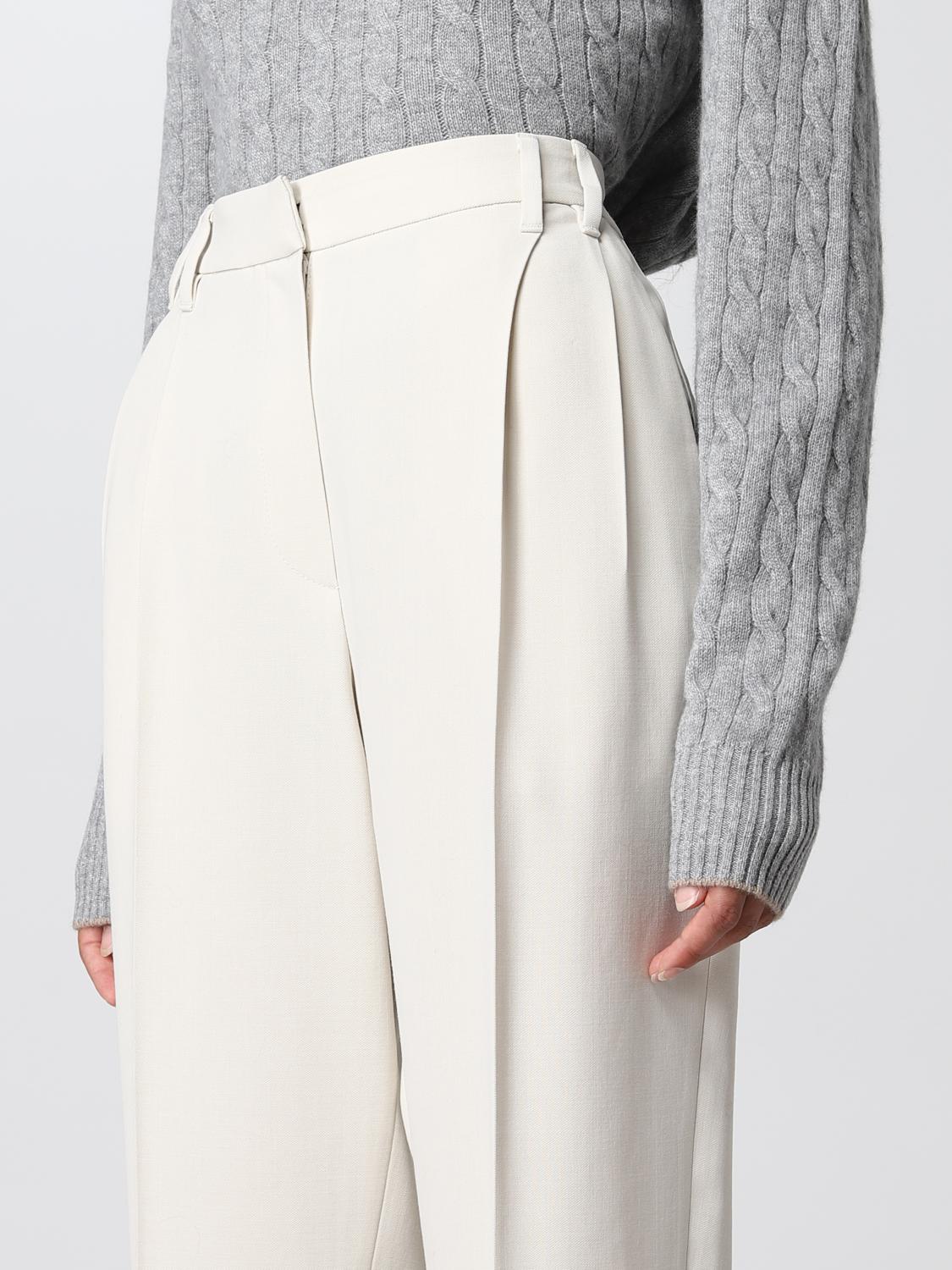 BRUNELLO CUCINELLI PANTALONES: Pantalón mujer Brunello Cucinelli, Marfil - Img 4