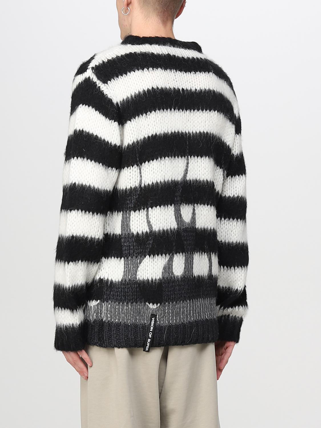 VISION OF SUPER PULLOVER: Vision Of Super Herren Pullover, Weiß - Img 3