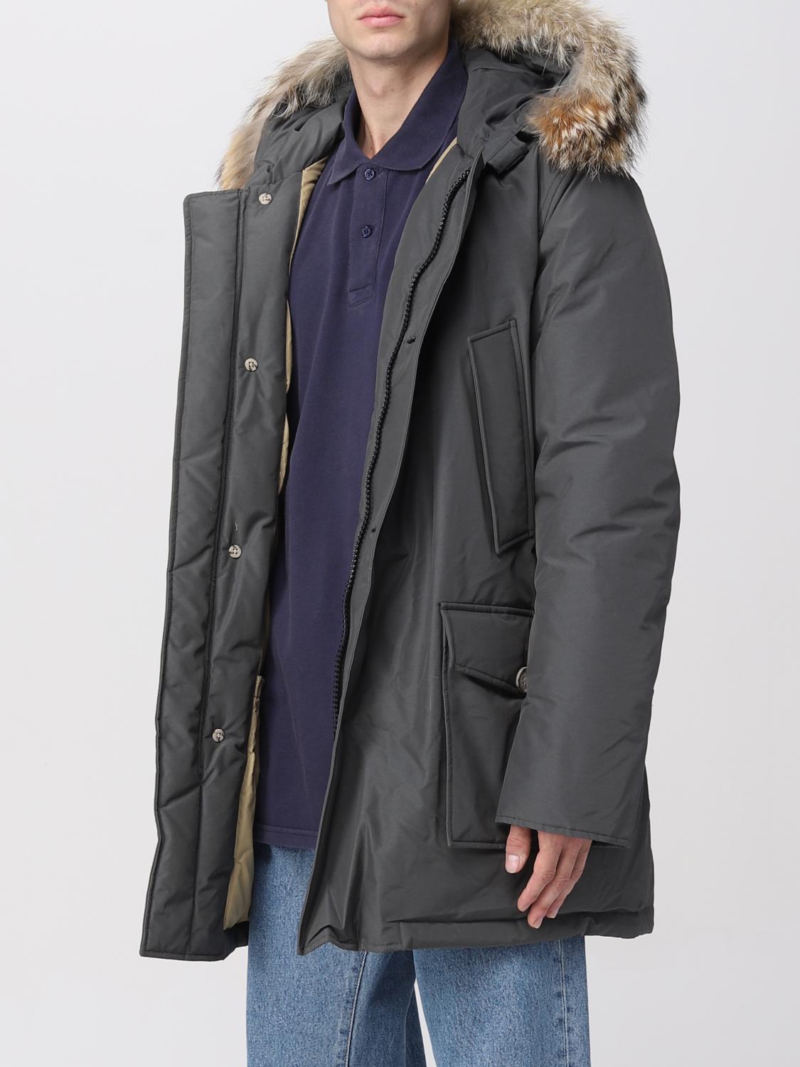 WOOLRICH 코트: 재킷 남성 Woolrich, 그레이 - Img 3