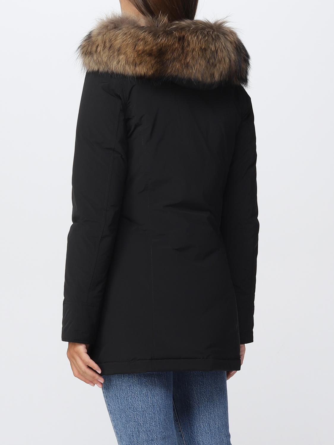 ジャケット WOOLRICH Woman Jacket Blue CFWWOU0652FRUT3128 3989 Women's Arctic Parka in Urban Touch with Detachable Fur blue
