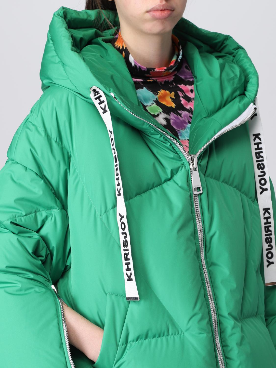 KHRISJOY: Jacket women - Green | Khrisjoy jacket AFPW001NY