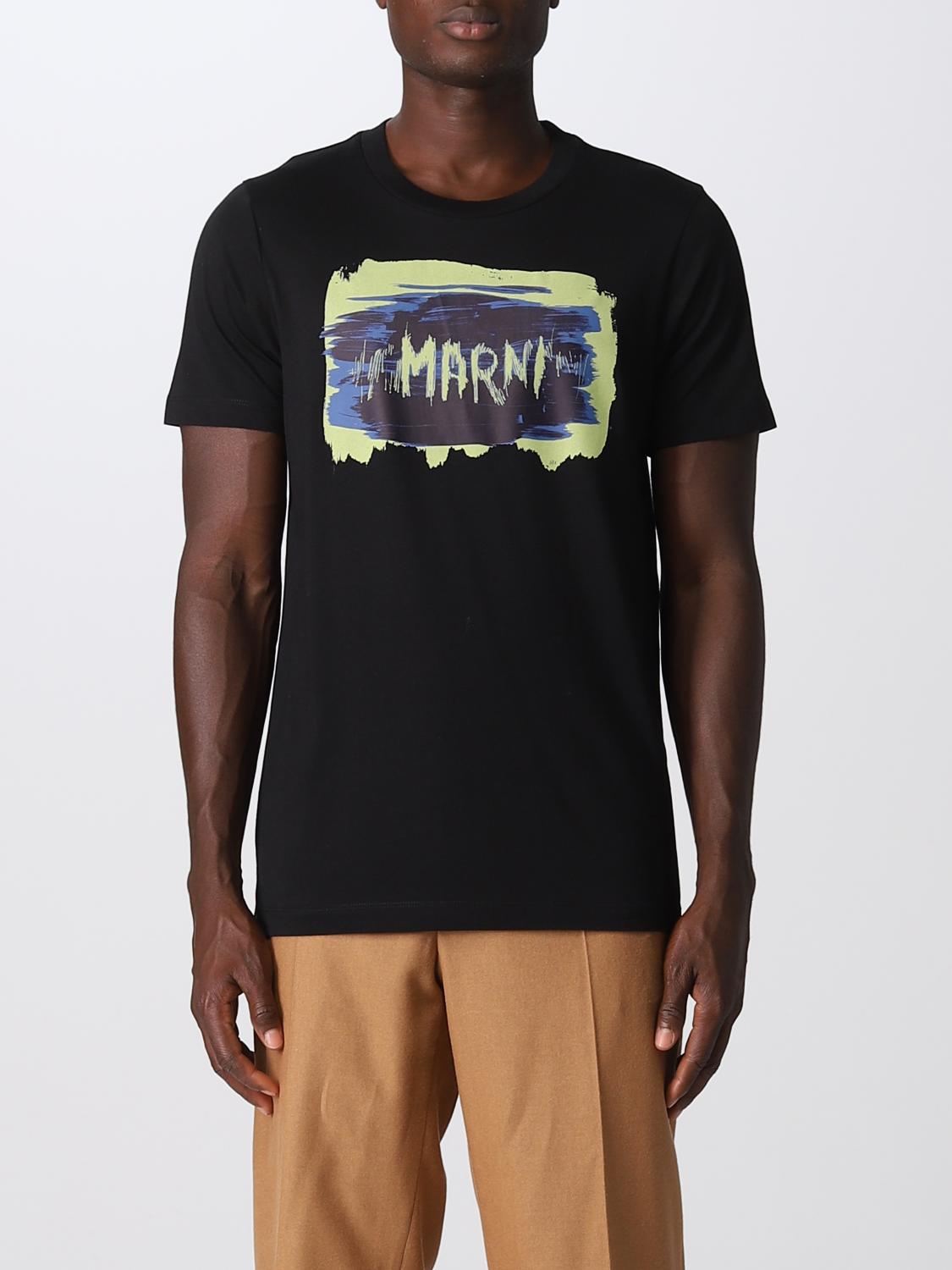 MARNI T-SHIRT: T-shirt men Marni, Black - Img 1