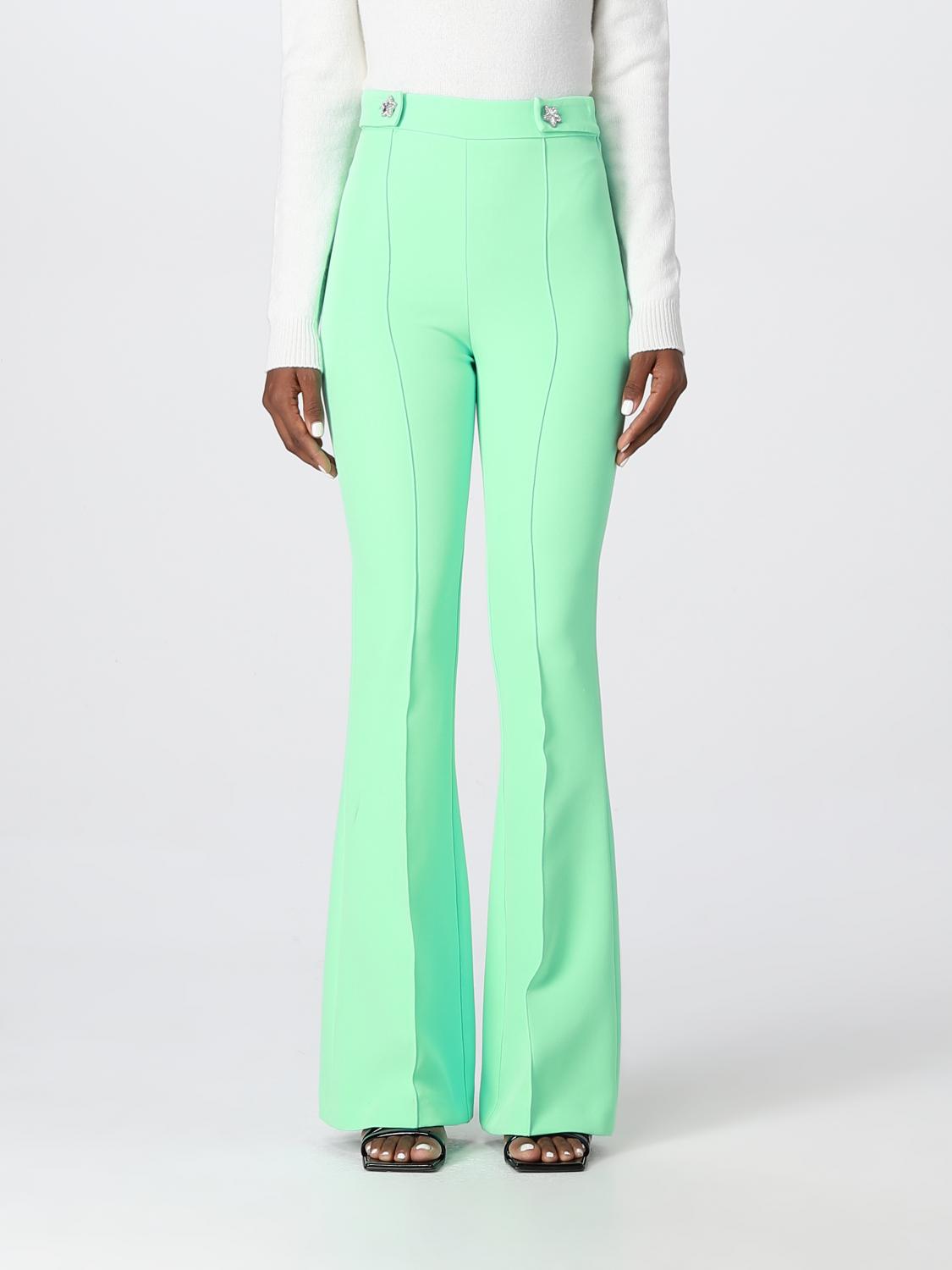 CHIARA FERRAGNI 팬츠: 팬츠 여성 Chiara Ferragni, 그린 - Img 1