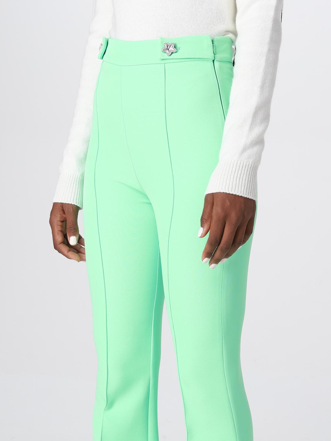 CHIARA FERRAGNI 팬츠: 팬츠 여성 Chiara Ferragni, 그린 - Img 3