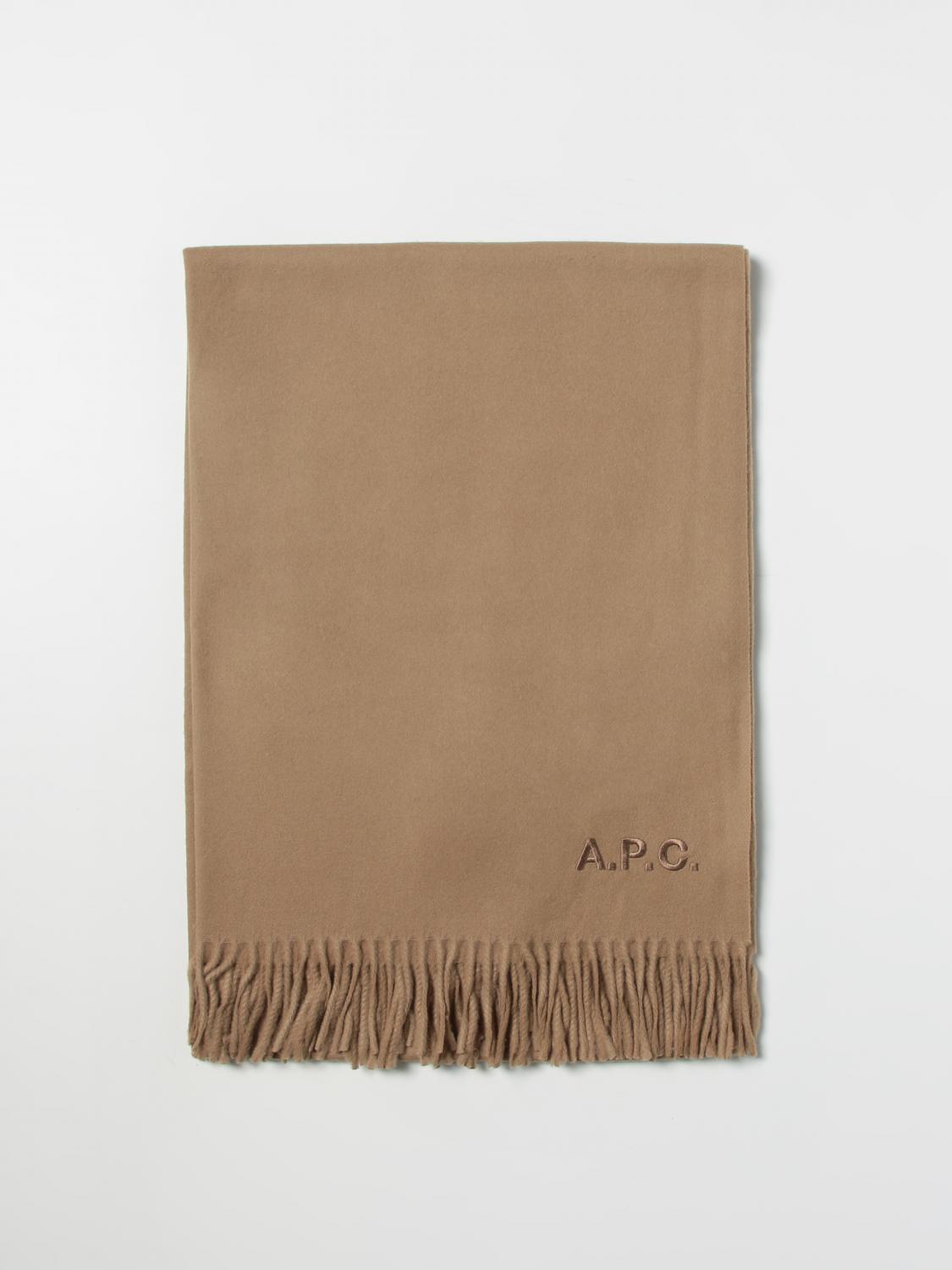 A.P.C. SCARF: Scarf men A.P.C., Camel - Img 1