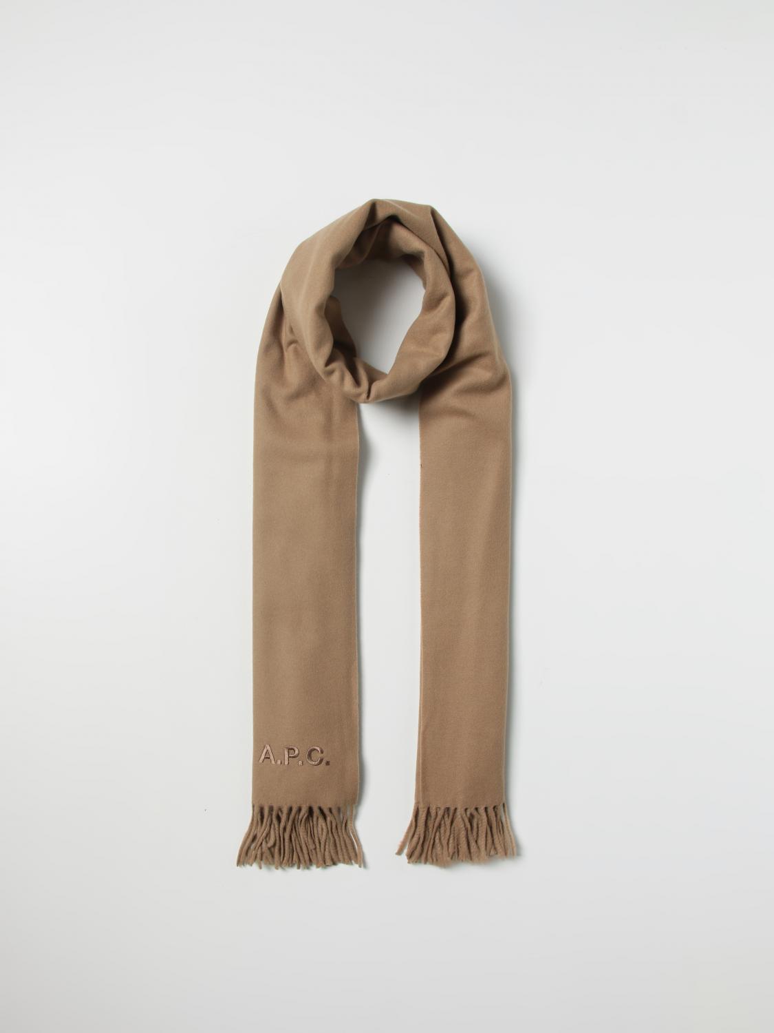 A.P.C. SCARF: Scarf men A.P.C., Camel - Img 2