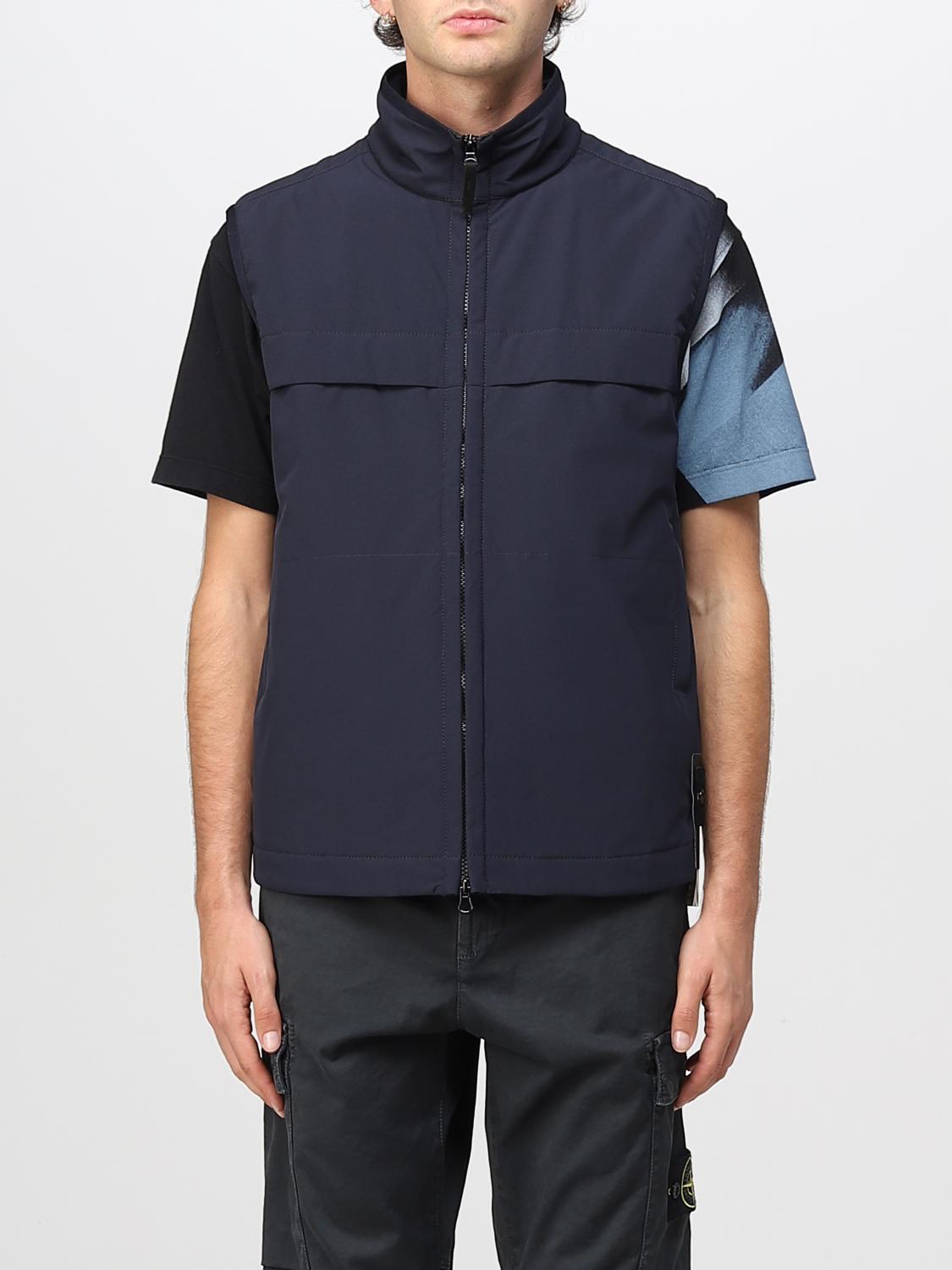 Veste Stone Bleu Marine Veste Stone Island Bleu Marine S Manteaux