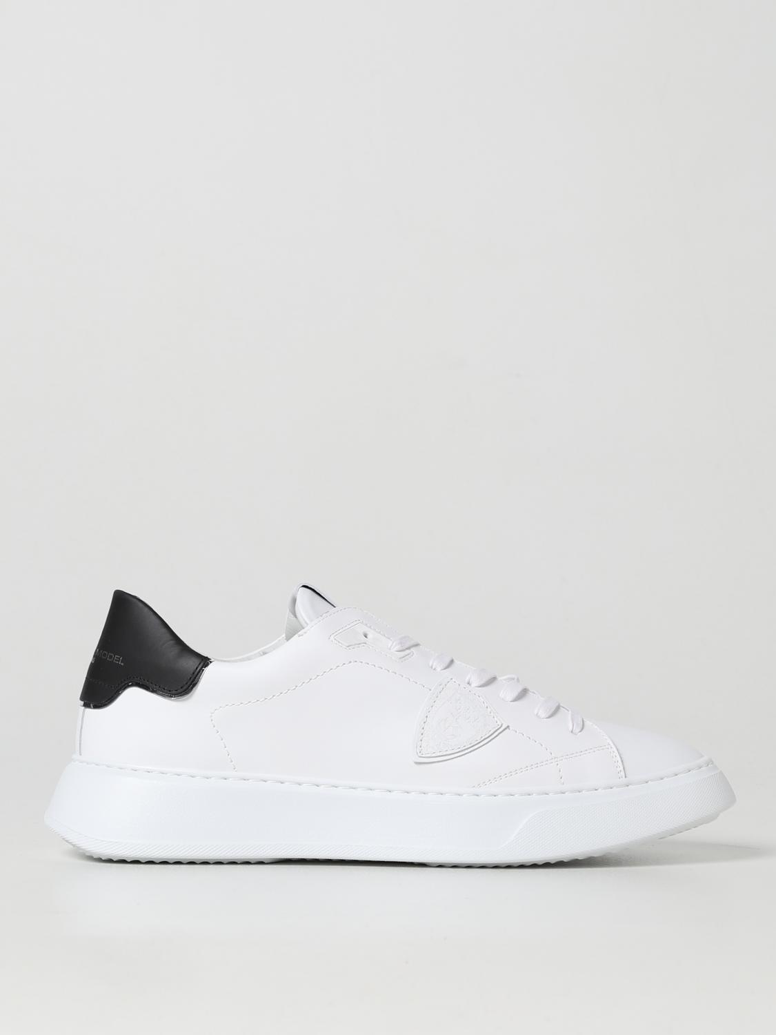 PHILIPPE MODEL 스니커즈: 신발 남성 Philippe Model, 화이트 - Img 1