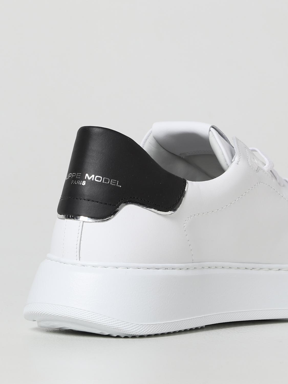 PHILIPPE MODEL 스니커즈: 신발 남성 Philippe Model, 화이트 - Img 3