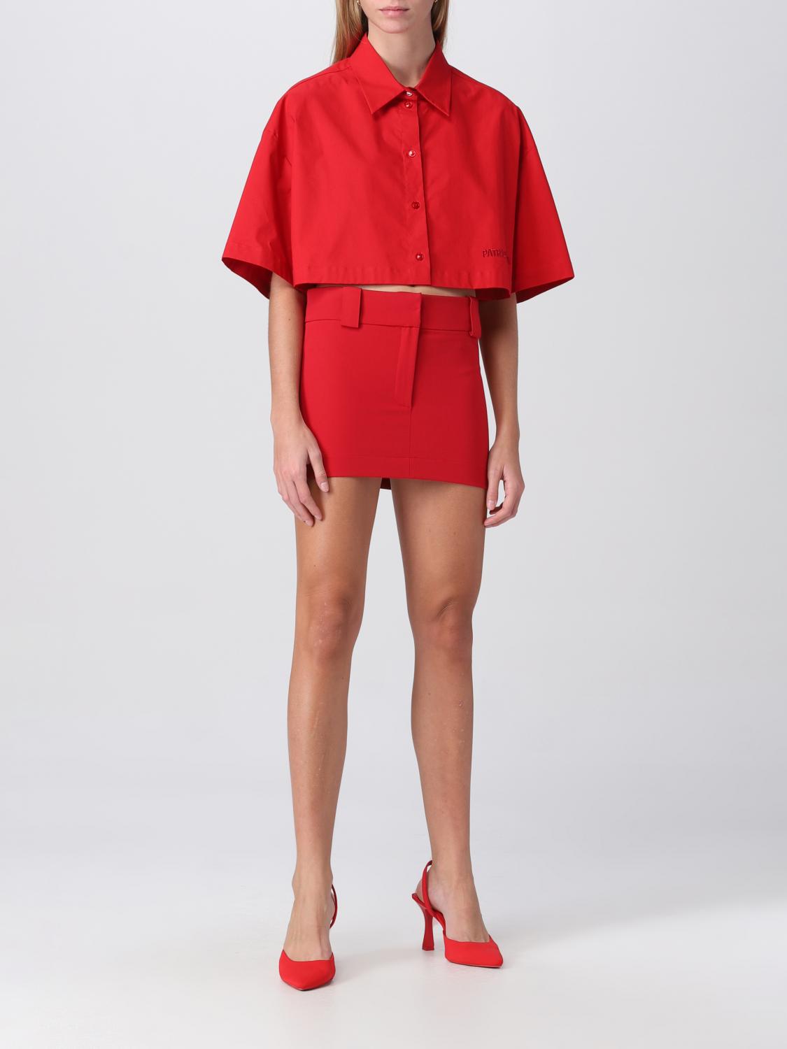 PATRIZIA PEPE FALDA: Falda mujer Patrizia Pepe, Rojo - Img 2