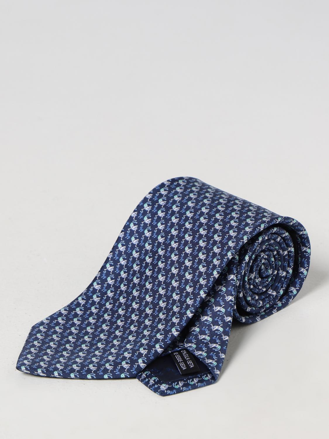 FERRAGAMO TIE: Tie men Ferragamo, Blue - Img 1