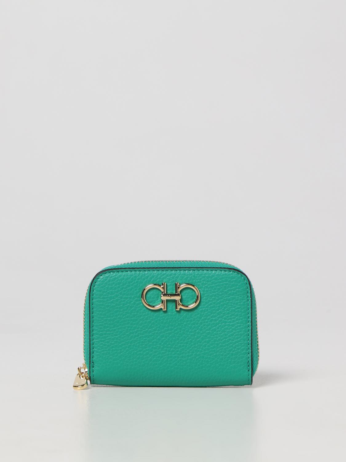 FERRAGAMO GELDBÖRSE: Geldbeutel damen Ferragamo, Grün - Img 1