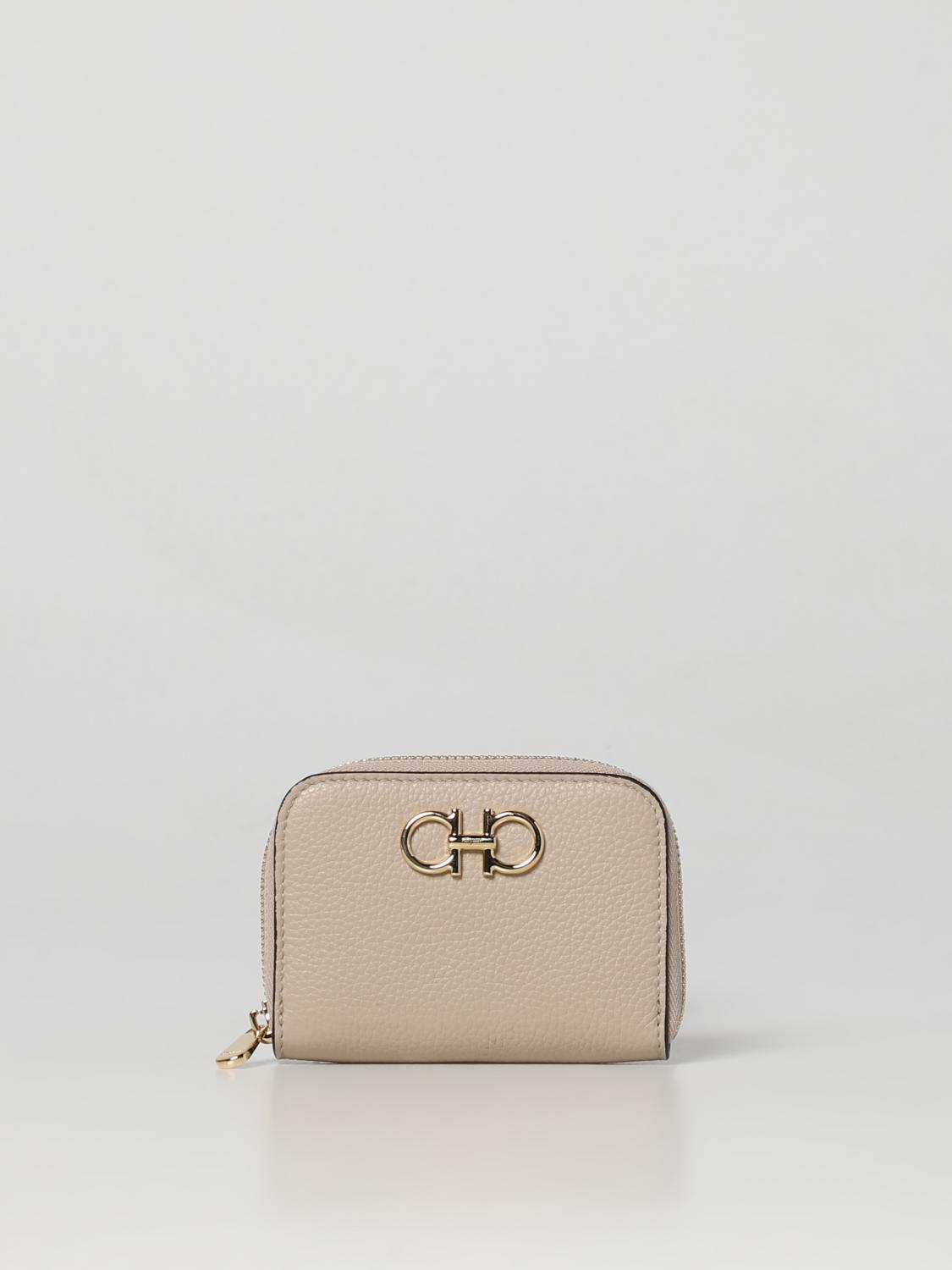 FERRAGAMO WALLET: Wallet woman Ferragamo, Beige - Img 1