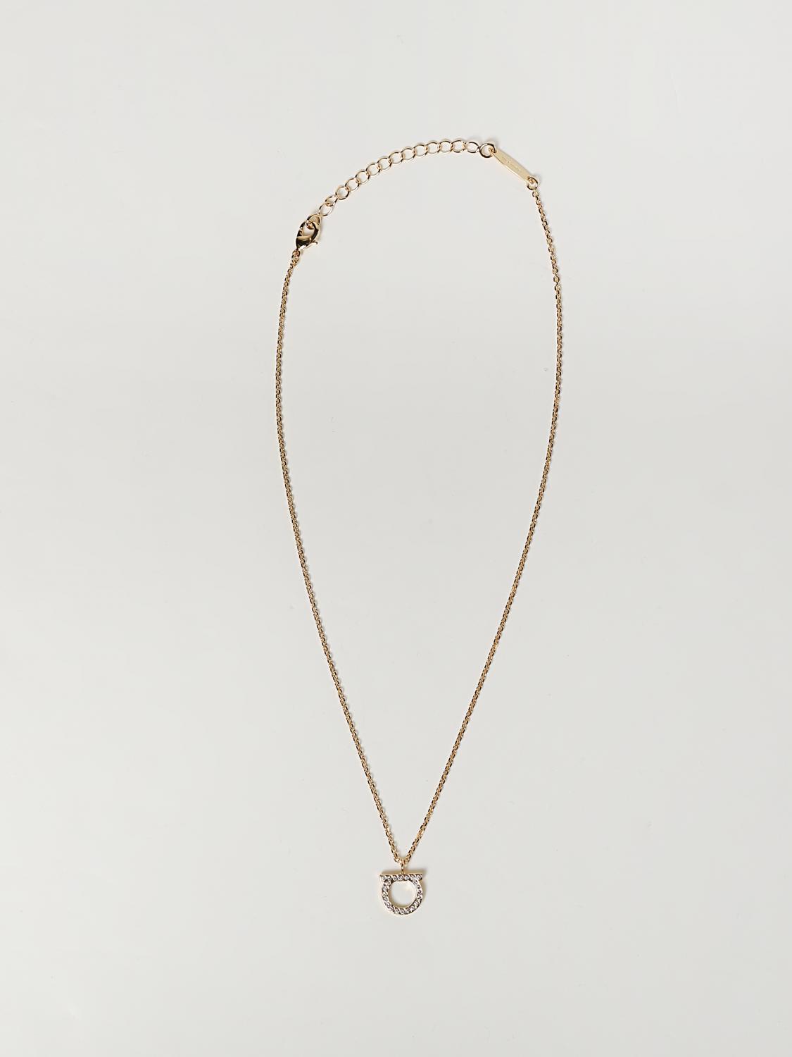 FERRAGAMO GIOIELLO: Collana Gancini Ferragamo in metallo, Oro - Img 1