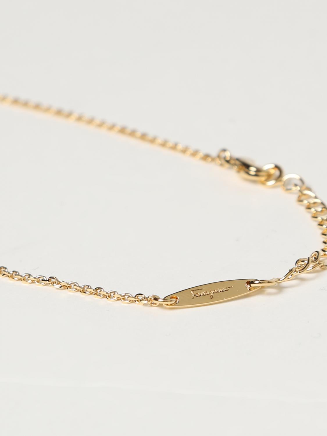 FERRAGAMO GIOIELLO: Collana Gancini Ferragamo in metallo, Oro - Img 2