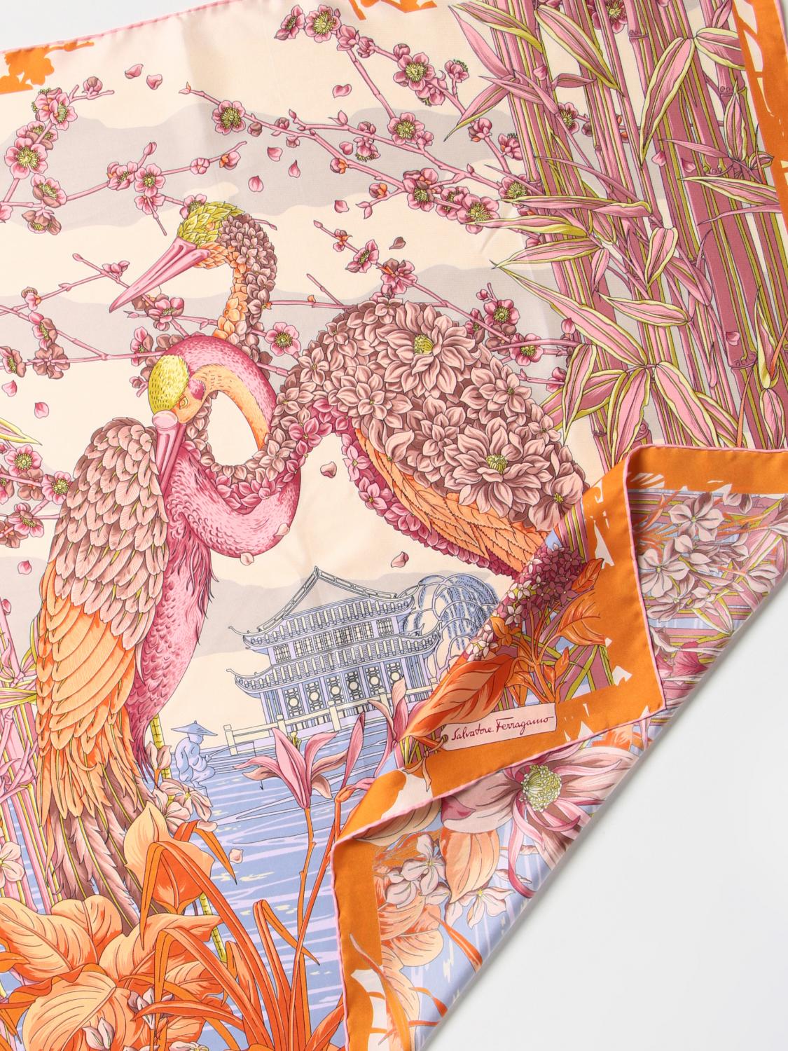 FERRAGAMO FULAR: Fular mujer Ferragamo, Rosa - Img 3
