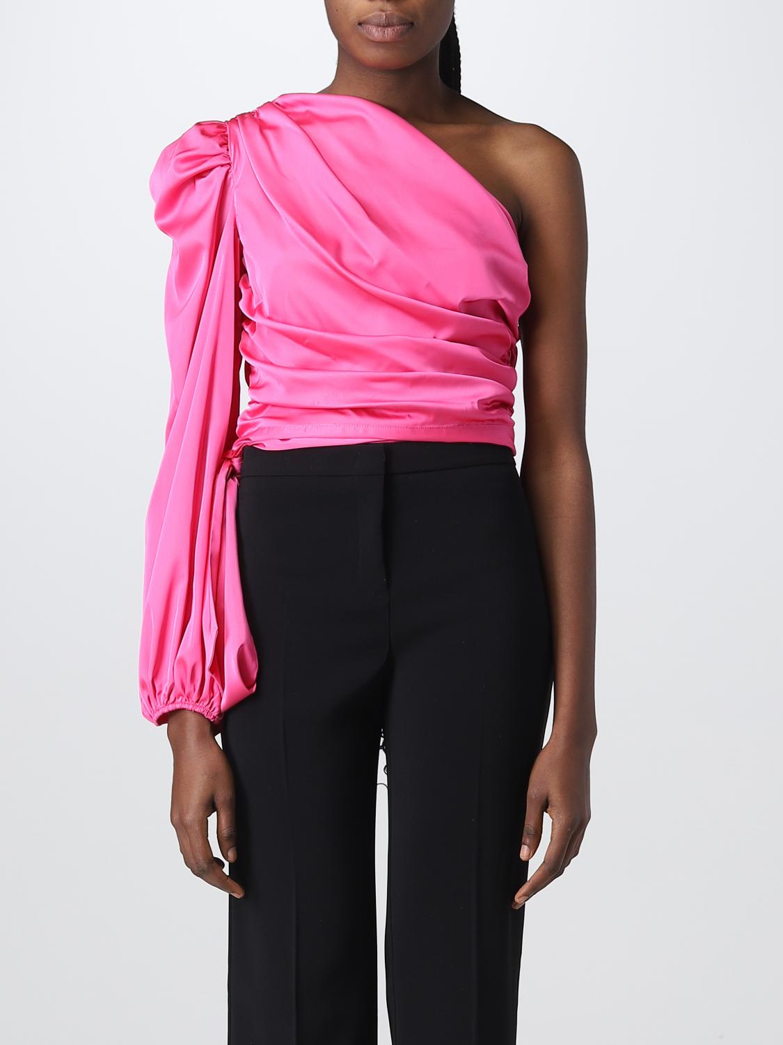 PINKO TOP: Top Pinko in raso, Fuxia - Img 1