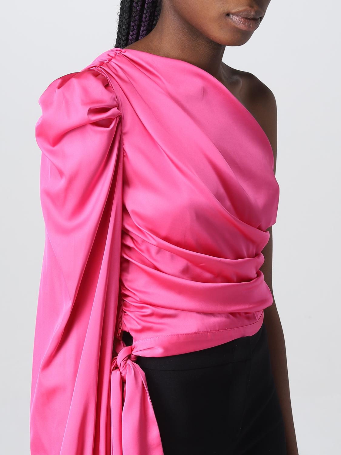 PINKO TOP: Top Pinko in raso, Fuxia - Img 3