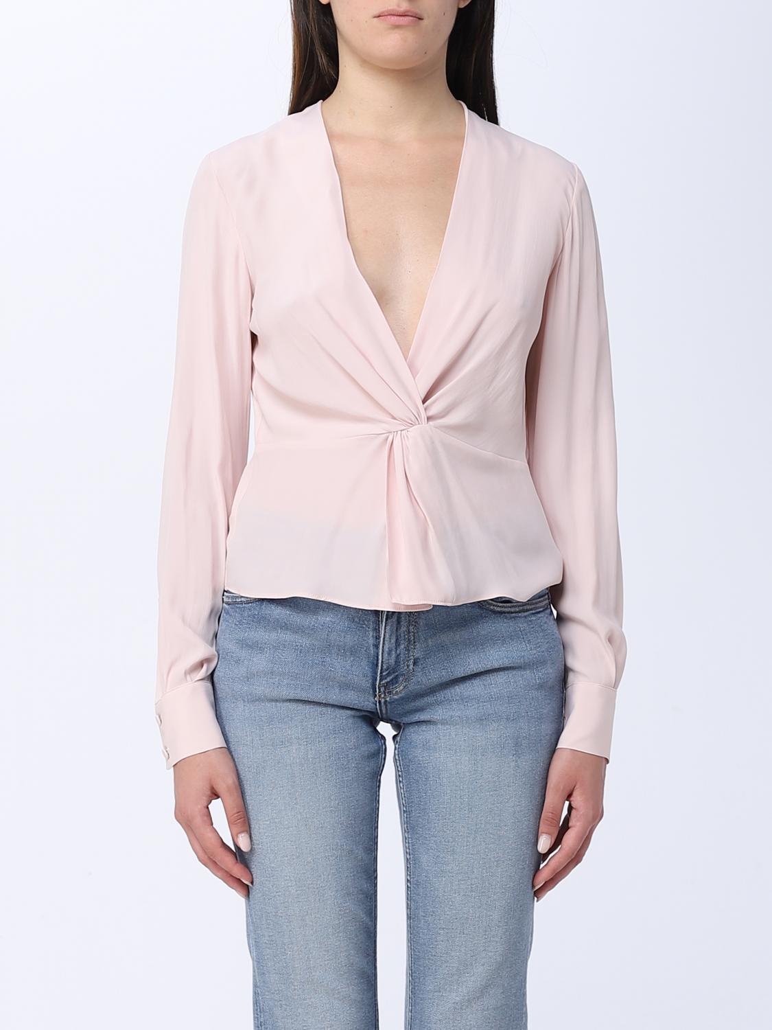 PINKO TOP: Blusa Pinko in seta stretch, Rosa - Img 1